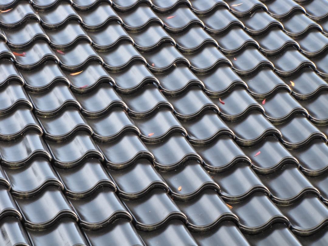 cool repetitive roof tiles pattern background